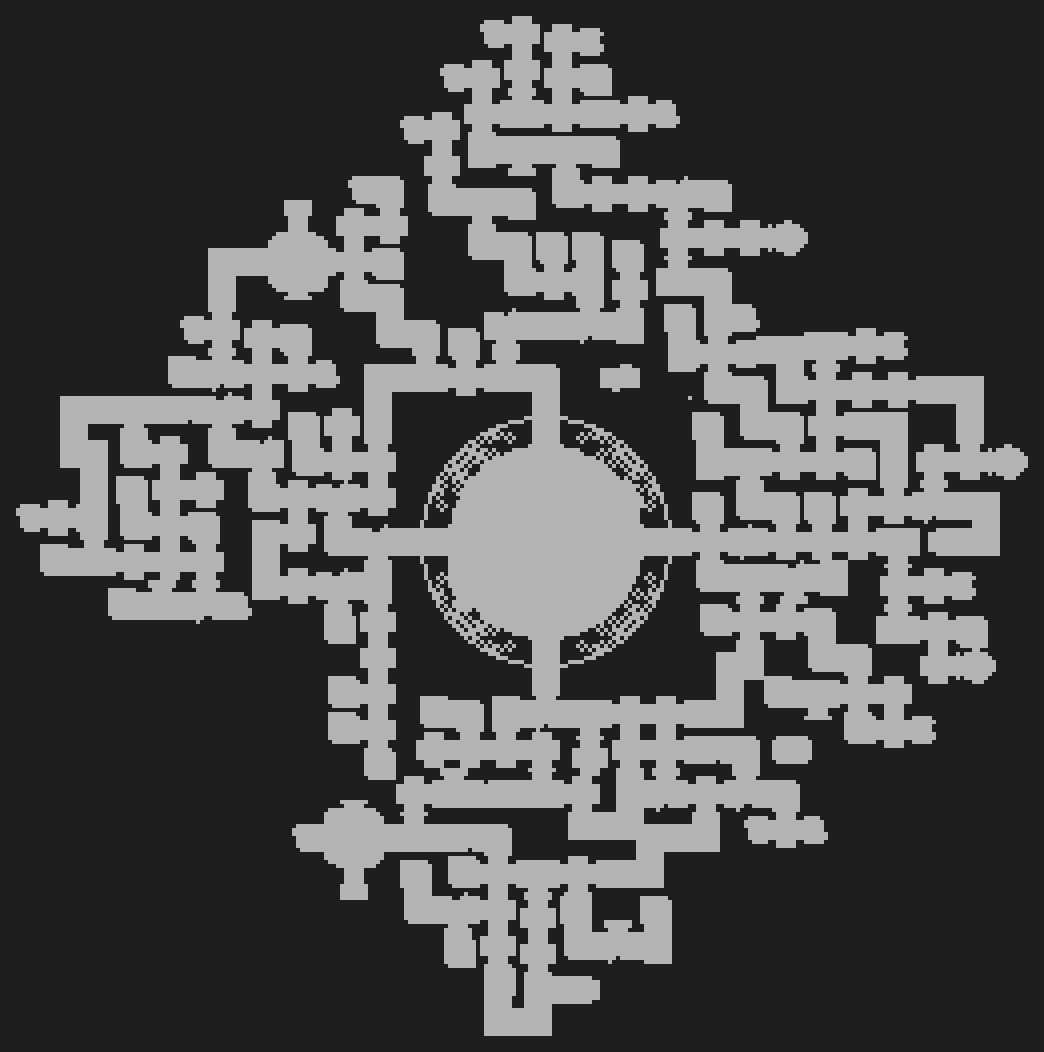 Generated dungeon floor plan